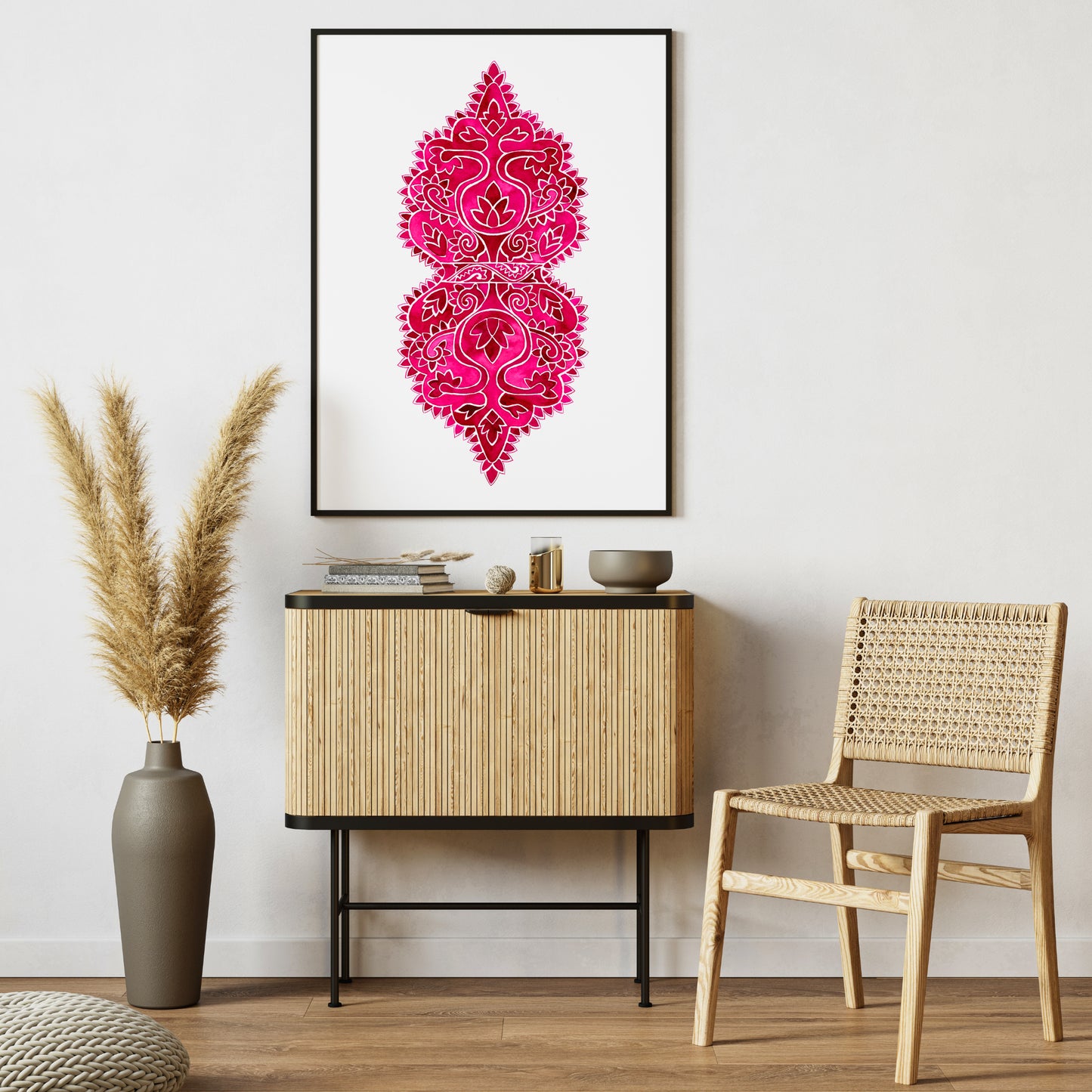 Pink Mesogeia Floral | Art Print