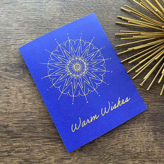 Set of 6 Blue Northern Star | Holiday Cards