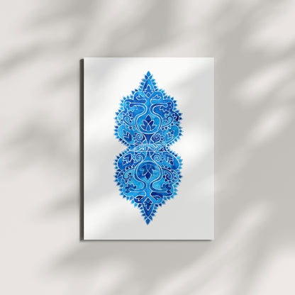 Blue Mesogeia Floral | Art Print