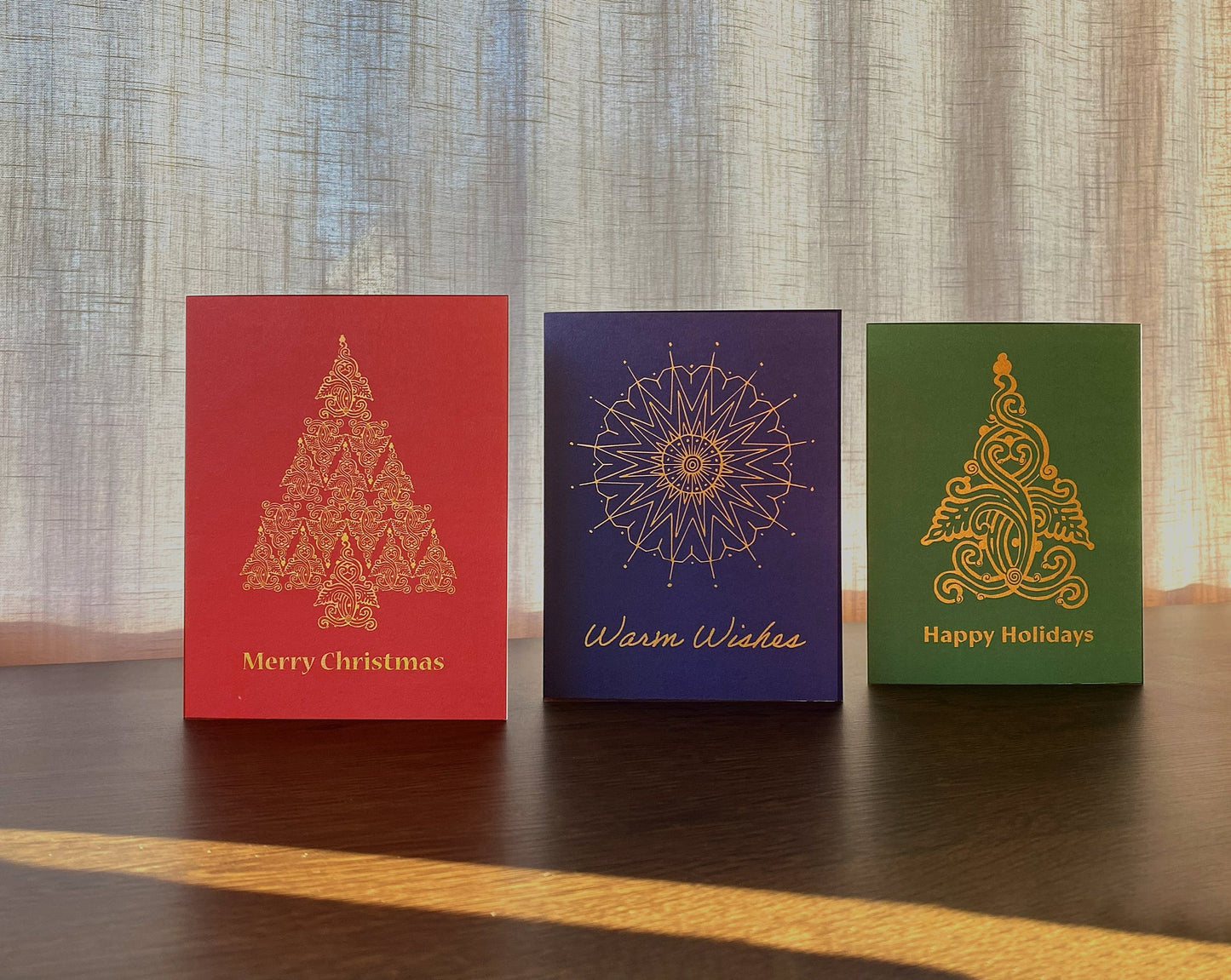 Set of 6 Folk Inspired | Holiday Cards