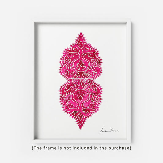 Pink Mesogeia Floral | Art Print