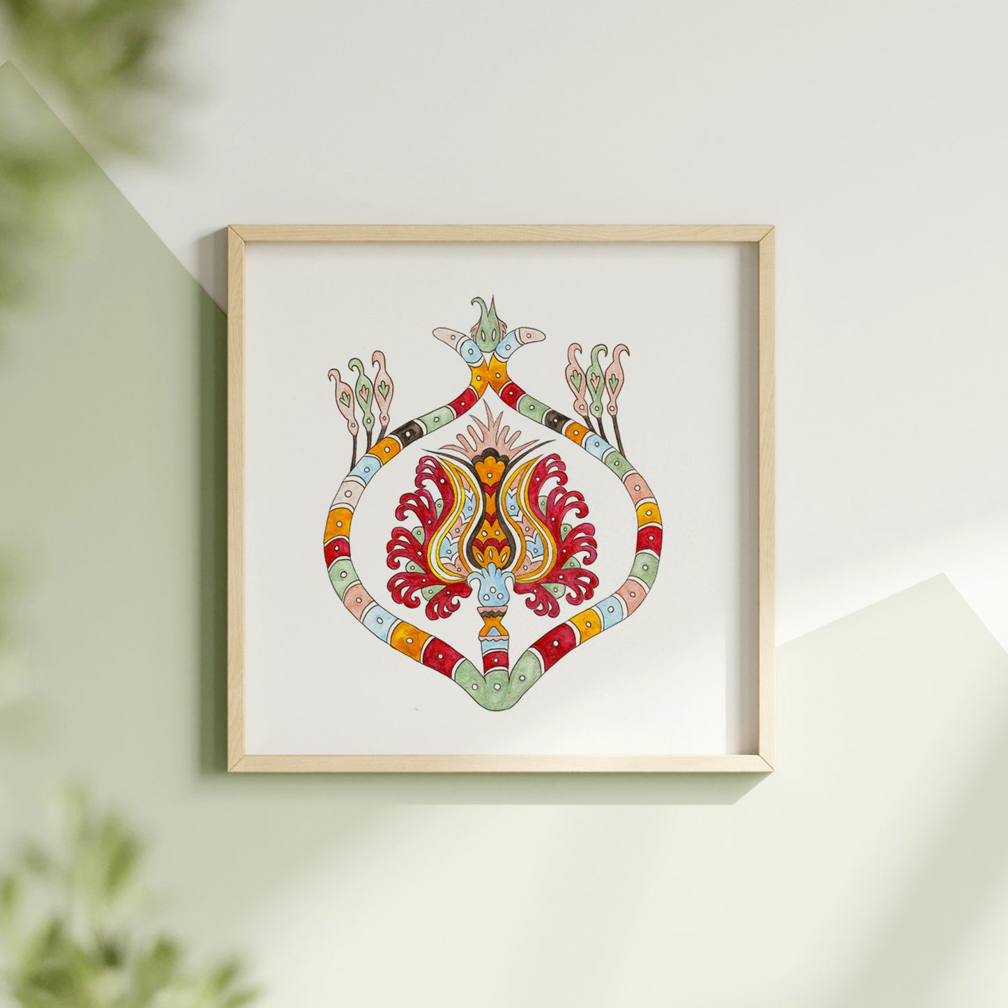 Flower Engulfed in Snake | Art Print